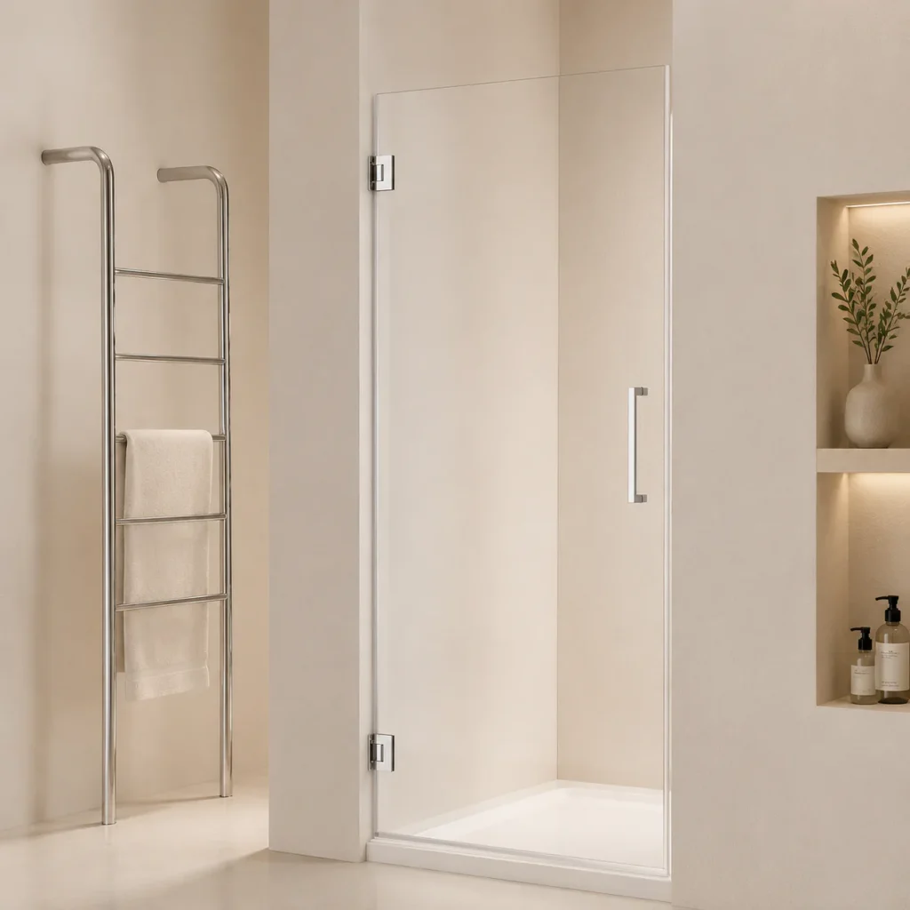 Zenova Glass Frameless Hinged Shower Door HT0111