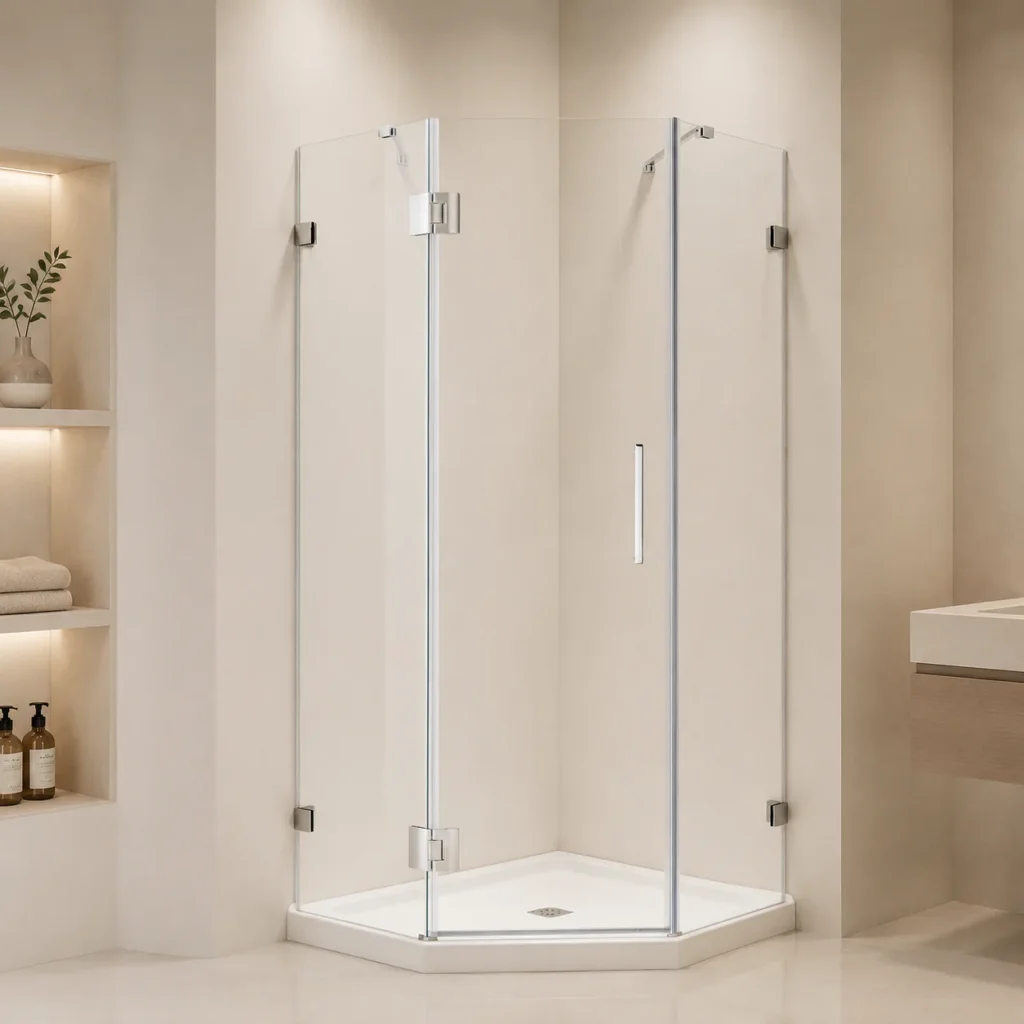 Zenova Glass Frameless Hinged Shower Door HT3231