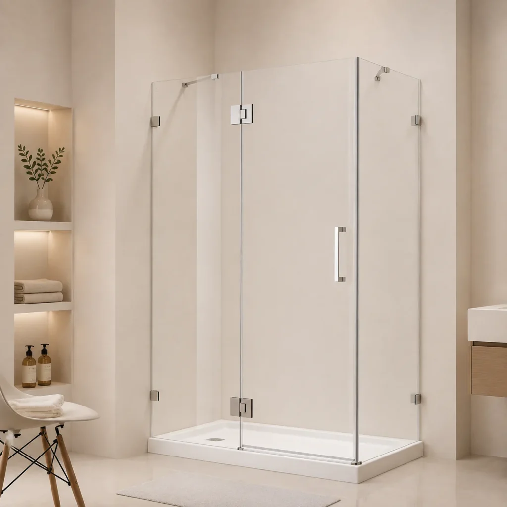 Zenova Glass Frameless Hinged Shower Door HT5131