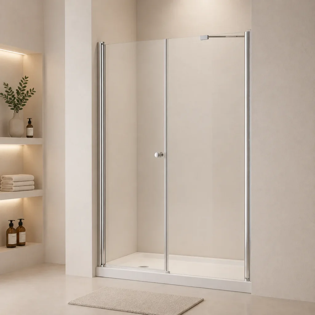 Zenova Glass Semi-Frameless Pivot Shower Door PZ0121A