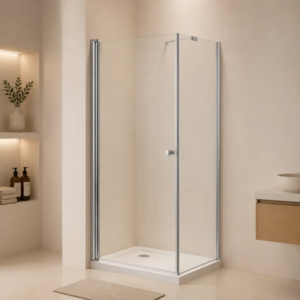 Zenova Glass Semi-Frameless Pivot Shower Door PZ5121